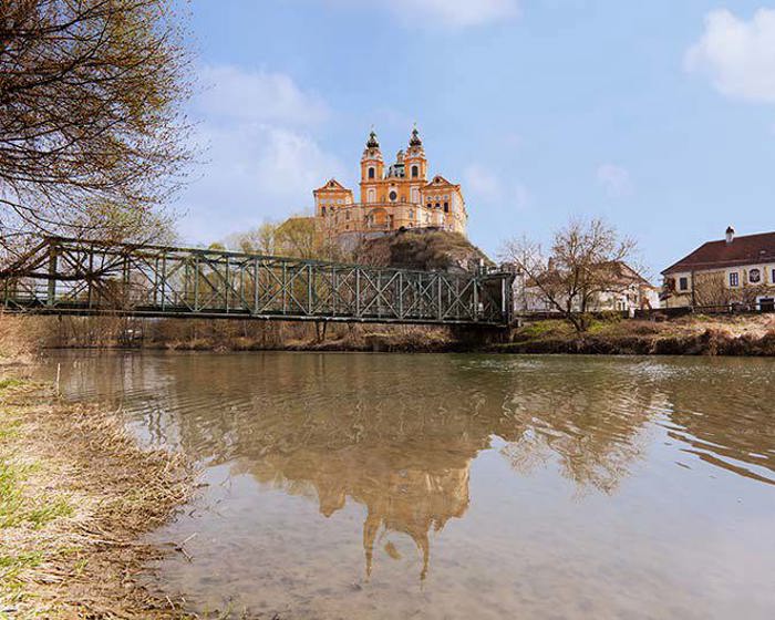 Melk Abbey above the Danube in the Wachau Valley