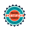 Travel Coach Network certification badge – Lindi Bolinger, Certified Travel Coach (ICF-accredited)