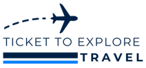 Ticket To Explore Travel Logo